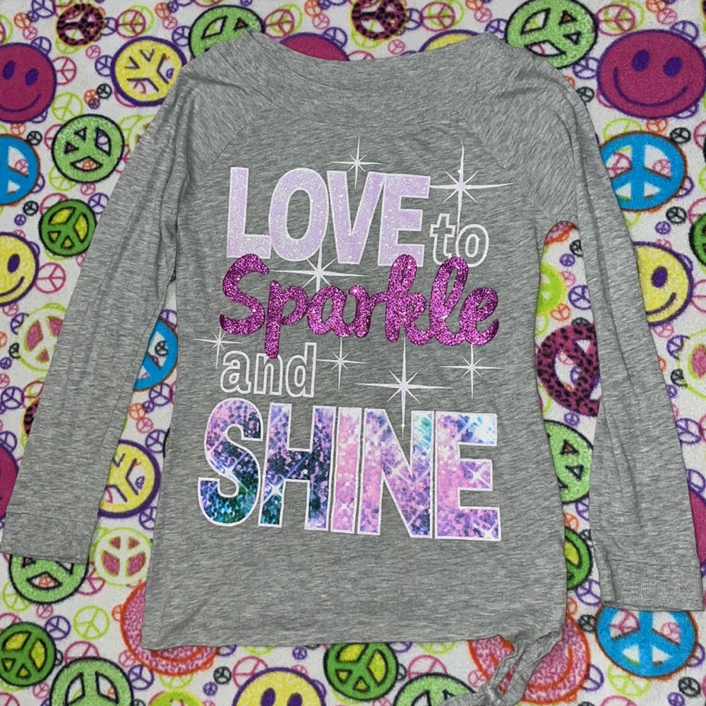 Justice long sleeve graphic tee